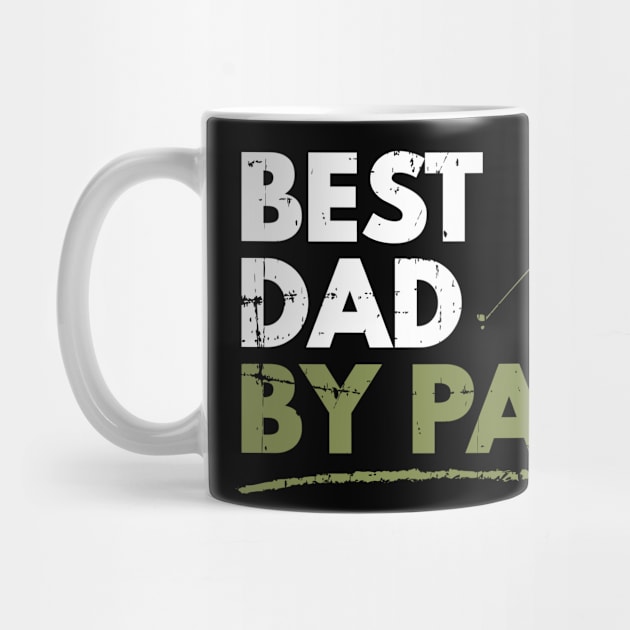 Best Dad By Par Golfing Dad Fathers Day Gift by petervanderwalk